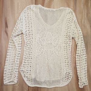 Crochet Long Sleeve Top - Small